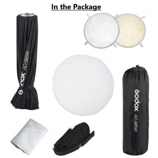 GODOX AD-S65W 65cm Parabolic White Quick Open Softbox for